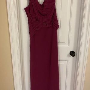 David’s Bridal burgundy bridesmaid dress|size 10